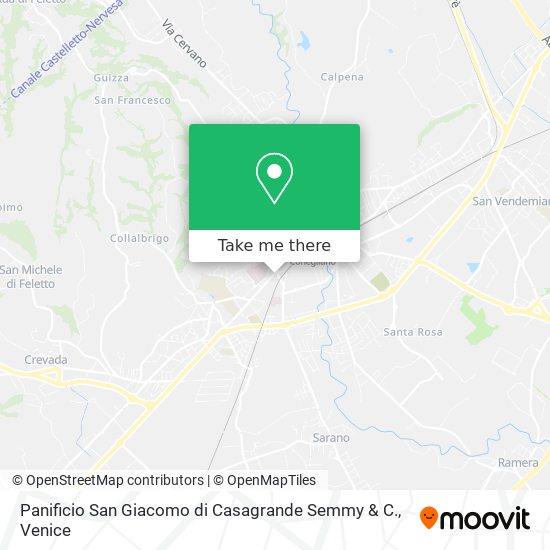 Panificio San Giacomo di Casagrande Semmy & C. map