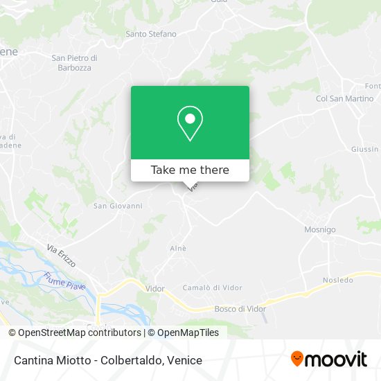 Cantina Miotto - Colbertaldo map
