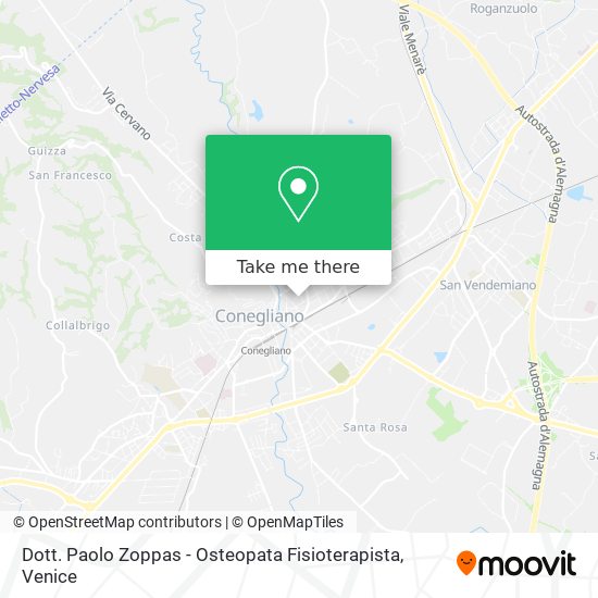 Dott. Paolo Zoppas - Osteopata Fisioterapista map