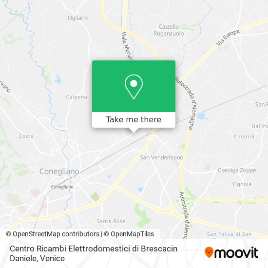 Centro Ricambi Elettrodomestici di Brescacin Daniele map