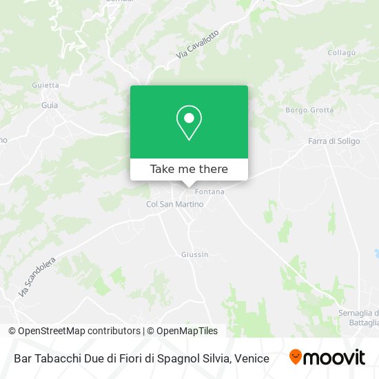 Bar Tabacchi Due di Fiori di Spagnol Silvia map