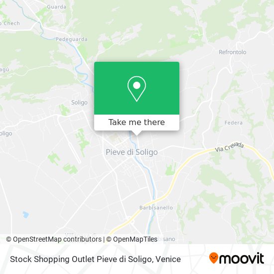 Stock Shopping Outlet Pieve di Soligo map