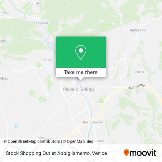 Stock Shopping Outlet Abbigliamento map