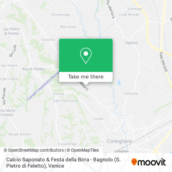 Calcio Saponato & Festa della Birra - Bagnolo (S. Pietro di Feletto) map