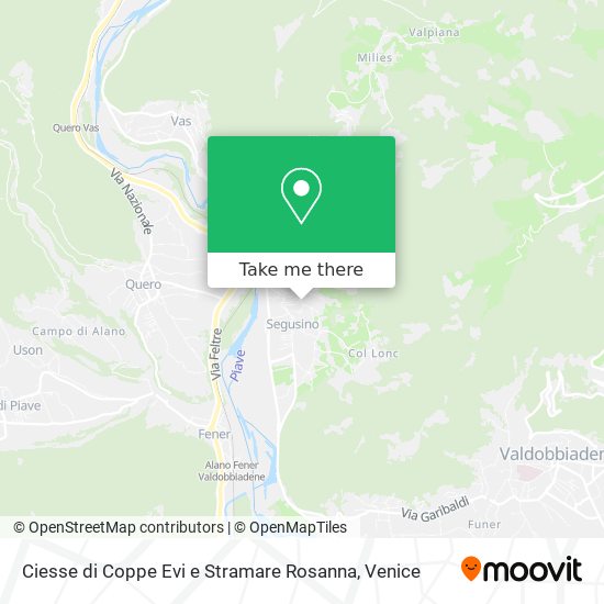 Ciesse di Coppe Evi e Stramare Rosanna map