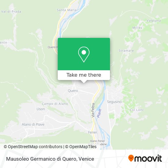 Mausoleo Germanico di Quero map