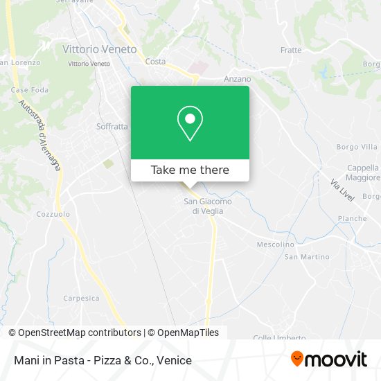 Mani in Pasta - Pizza & Co. map