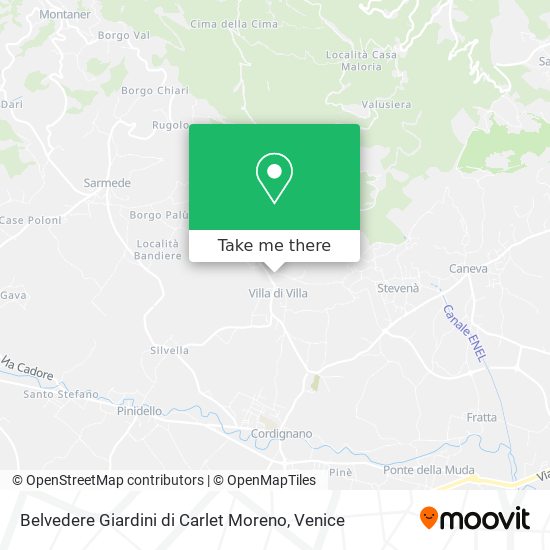 Belvedere Giardini di Carlet Moreno map