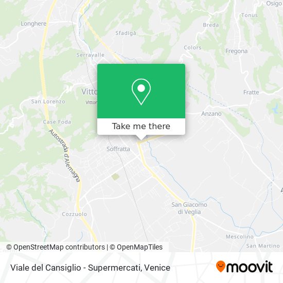 Viale del Cansiglio - Supermercati map