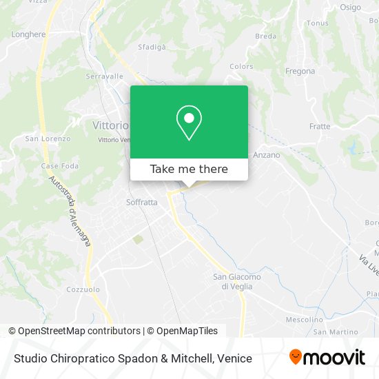 Studio Chiropratico Spadon & Mitchell map