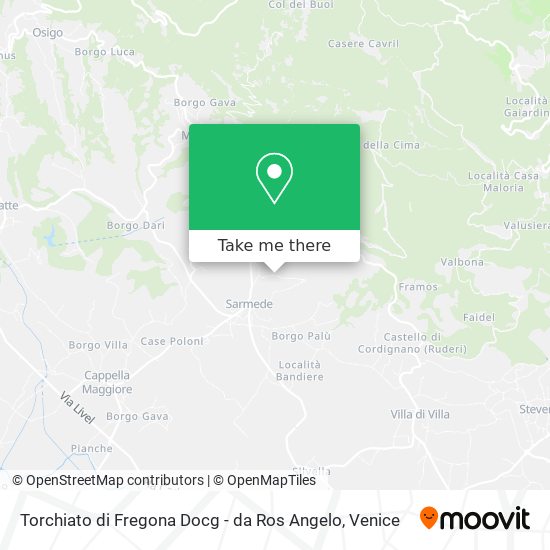 Torchiato di Fregona Docg - da Ros Angelo map