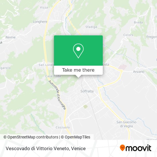 Vescovado di Vittorio Veneto map
