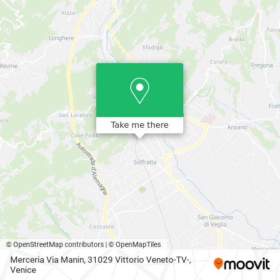 Merceria Via Manin, 31029 Vittorio Veneto-TV- map