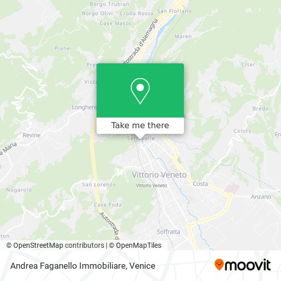 Andrea Faganello Immobiliare map