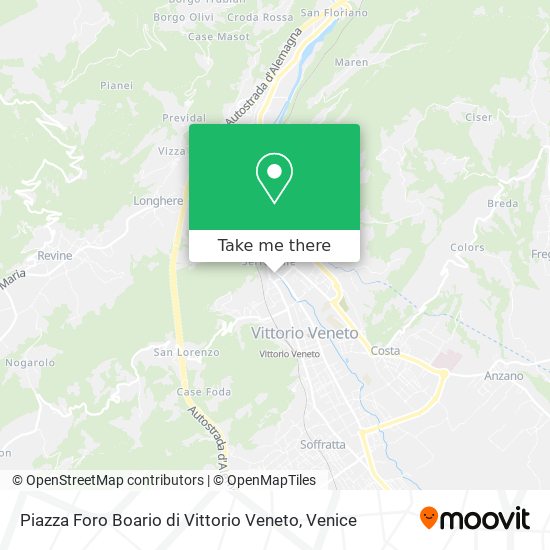 Piazza Foro Boario di Vittorio Veneto map