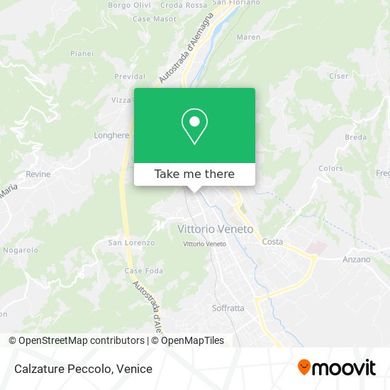 Calzature Peccolo map