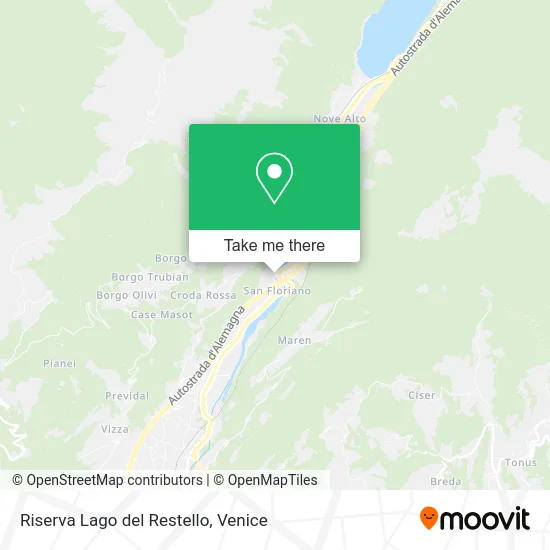 Restello Lake Reserve map