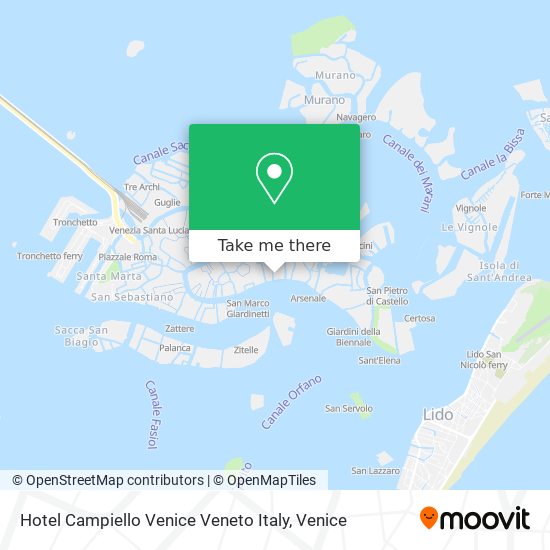 Hotel Campiello Venice Veneto Italy map