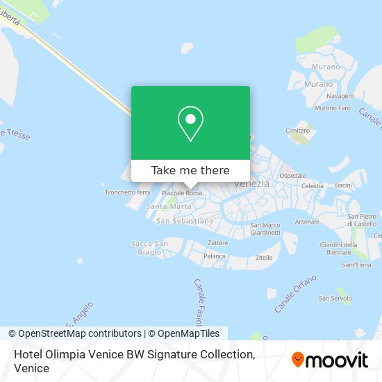 Hotel Olimpia Venice BW Signature Collection map