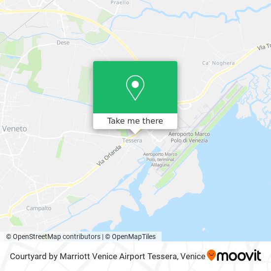 Courtyard by Marriott Venice Airport Tessera map