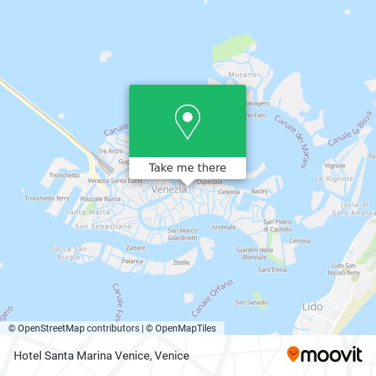 Hotel Santa Marina Venice map