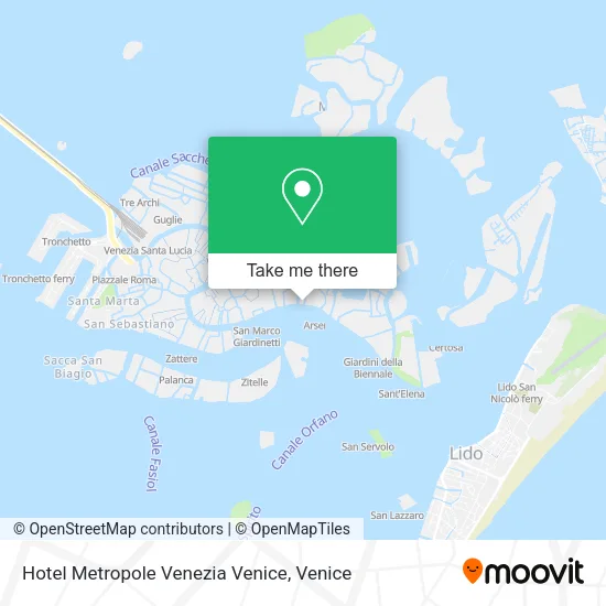 Hotel Metropole Venezia Venice map