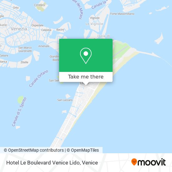 Hotel Le Boulevard Venice Lido map