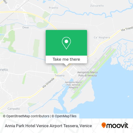 Annia Park Hotel Venice Airport Tessera map