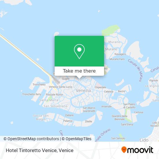 Hotel Tintoretto Venice map