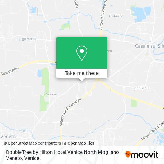 DoubleTree by Hilton Hotel Venice North Mogliano Veneto map