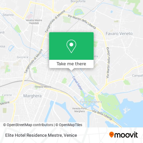 Elite Hotel Residence Mestre map