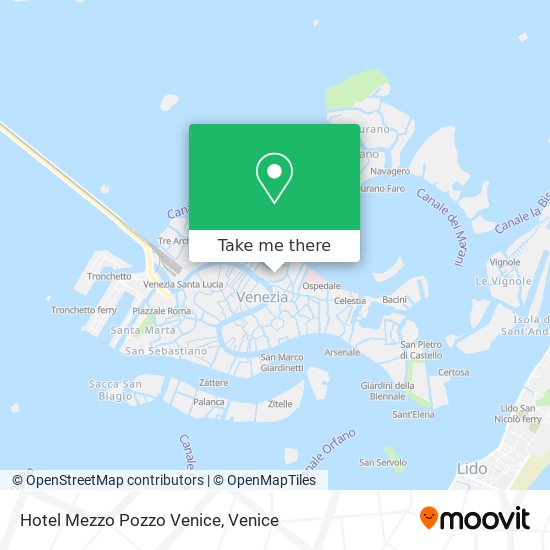 Hotel Mezzo Pozzo Venice map