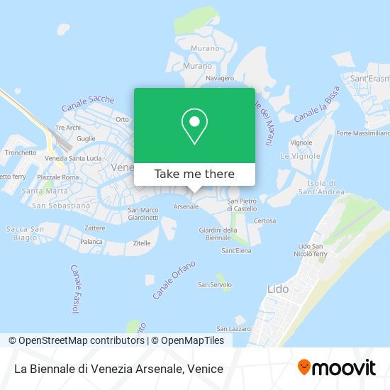 La Biennale di Venezia Arsenale map