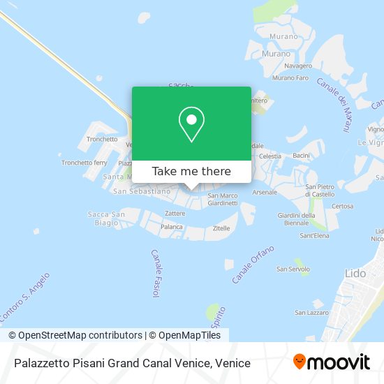 Palazzetto Pisani Grand Canal Venice map