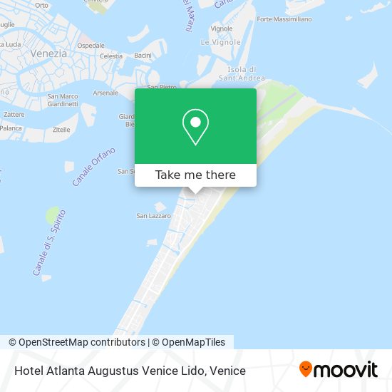 Hotel Atlanta Augustus Venice Lido map