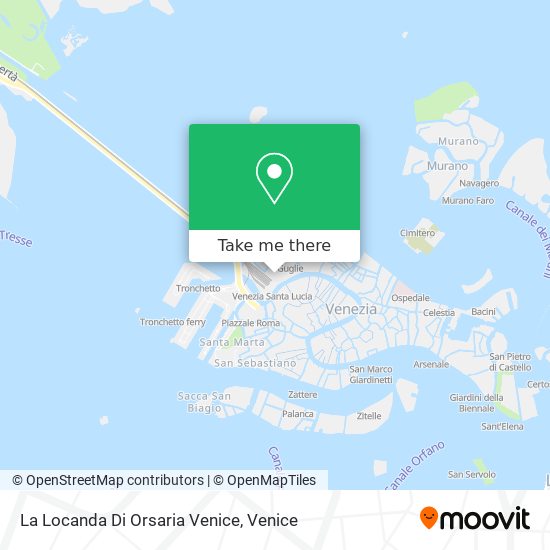 La Locanda Di Orsaria Venice map