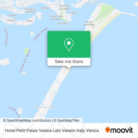 Hotel Petit Palais Venice Lido Veneto Italy map