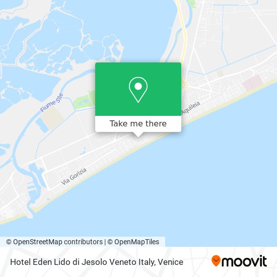 Hotel Eden Lido di Jesolo Veneto Italy map