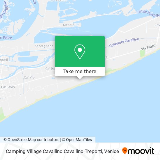 Camping Village Cavallino Cavallino Treporti map