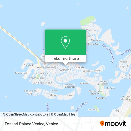 Foscari Palace Venice map