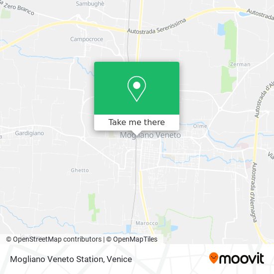 Mogliano Veneto Station map