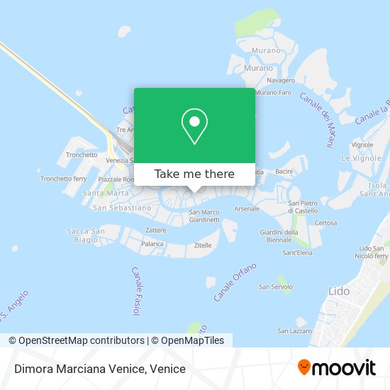 Dimora Marciana Venice map