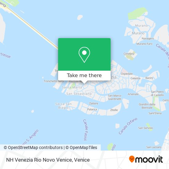 NH Venezia Rio Novo Venice map