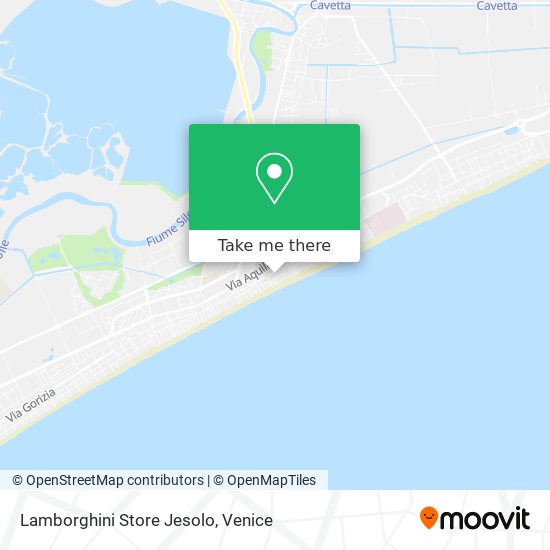 Lamborghini Store Jesolo map