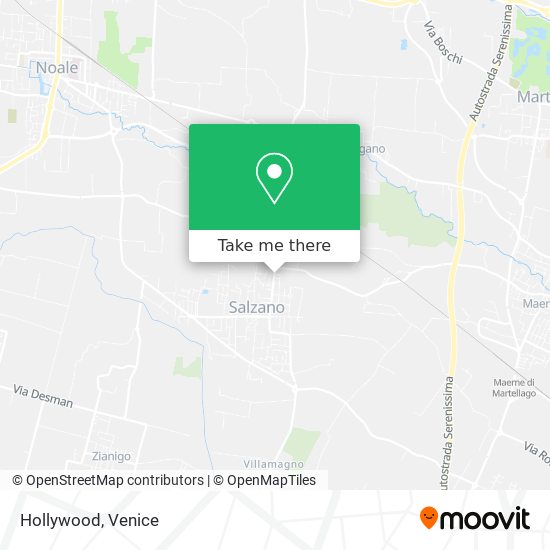 Hollywood map