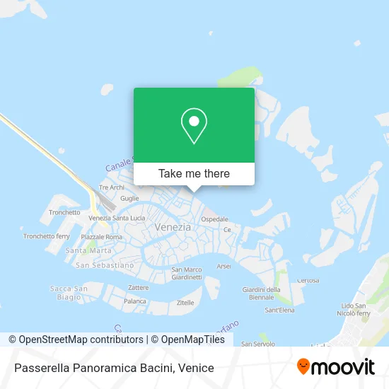 Passerella Panoramica Bacini map