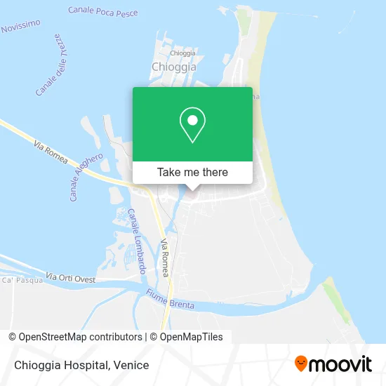 Chioggia Hospital map