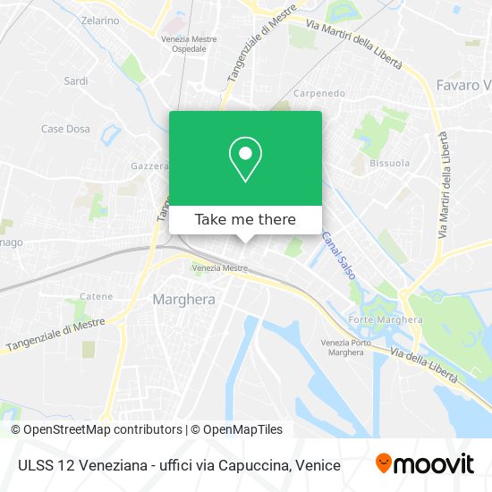 ULSS 12 Veneziana - uffici via Capuccina map