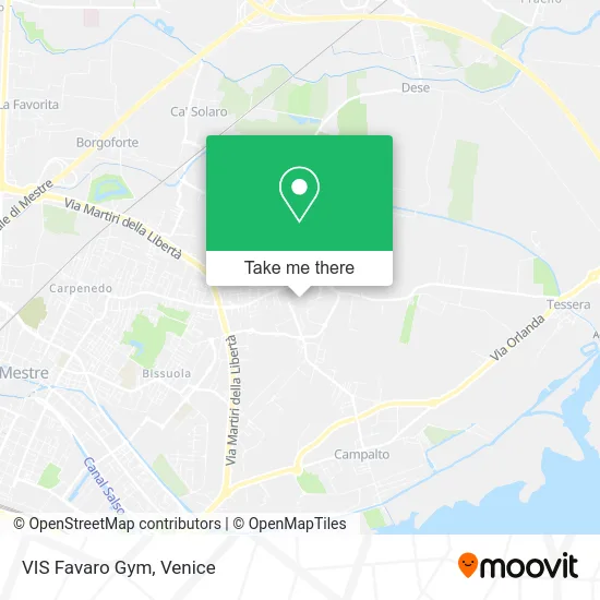 VIS Favaro Gym map