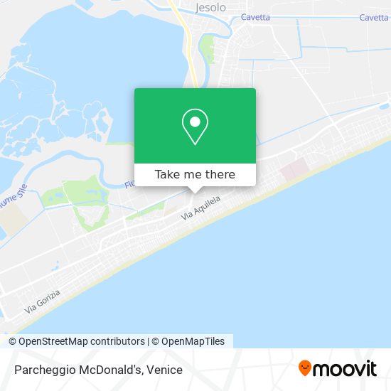 Parcheggio McDonald's map